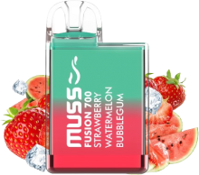 Vapeador Desechable Muss Fusin 700 Usos Con Nicotina 2% Sabor Strawberry Watermelon Bubblegum / Chicle de Fresa y Sanda