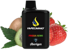 Vapeador Desechable VapeCanary Aborigen 800 Usos Con Nicotina 2% Sabor Fresa Kiwi