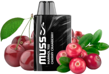 Vapeador Desechable Muss Mrmol 700 Usos Con Nicotina 2% Sabor Cherry Cranberry / Cereza Arndano Rojo