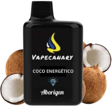 Vapeador Desechable VapeCanary Aborigen 800 Usos Con Nicotina 2% Sabor Coco Energetico