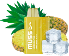 Vapeador Desechable Muss Mrmol 700 Usos Con Nicotina 2% Sabor Pineapple Ice / Pia Helada