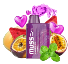 Vapeador Desechable Muss Marmol 700 Usos Con Nicotina 2% Sabor Love 66 / Love 66