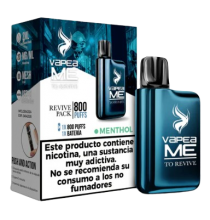 Vapeador Desechable Vapeame Revive Pack 800 Usos Con Nicotina 2% Sabor Menthol / Menta