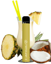 Vapeador Desechable Nanovap PRO 800 Usos Con Nicotina 2% Sabor Pia Colada