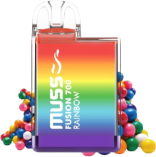 Vapeador Desechable Muss Fusin 700 Usos Con Nicotina 2% Sabor Rainbow / Arcoiris
