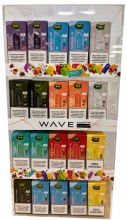 Expositor de PVC para Vapeadores BUD Wave