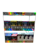Expositor de PVC para Vapeadores Vapeame 2 pisos