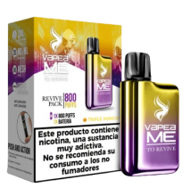 Vapeador Desechable Vapeame Revive Pack 800 Usos Con Nicotina 2% Sabor Triple Mango / Triple Mango
