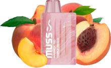Vapeador Desechable Muss Mrmol 700 Usos Con Nicotina 2% Sabor Triple Peach / Triple Melocotn