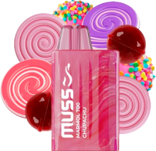 Vapeador Desechable Muss Mrmol 700 Usos Con Nicotina 2% Sabor Chupachu