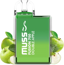 Vapeador Desechable Muss Fusin 700 Usos Con Nicotina 2% Sabor Double Apple/ Doble Manzana